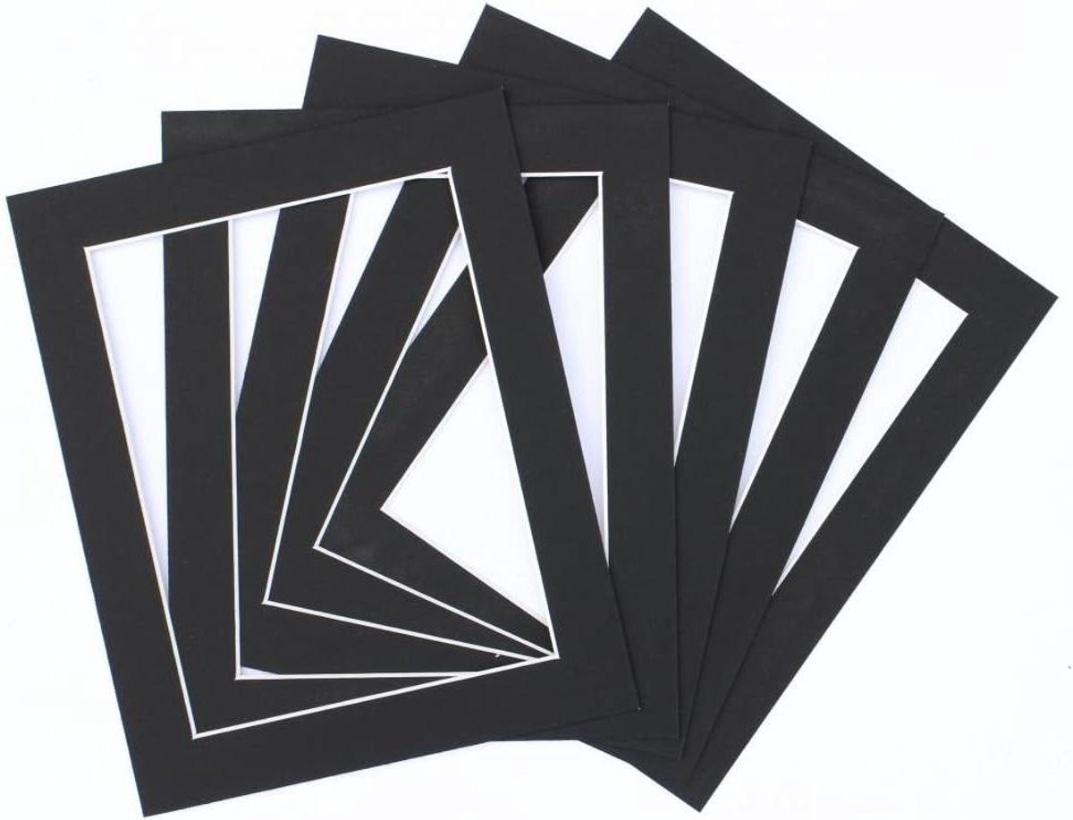Daler Rowney Zuurvrije Passe-partouts - Fotolijst Karton - 10 stuks - Zwart