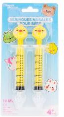 French Pharma Seringues Nasales Modèle Poussins pour Bébés 2 x 10 ml - Blister 2 seringues nasales de 10 ml