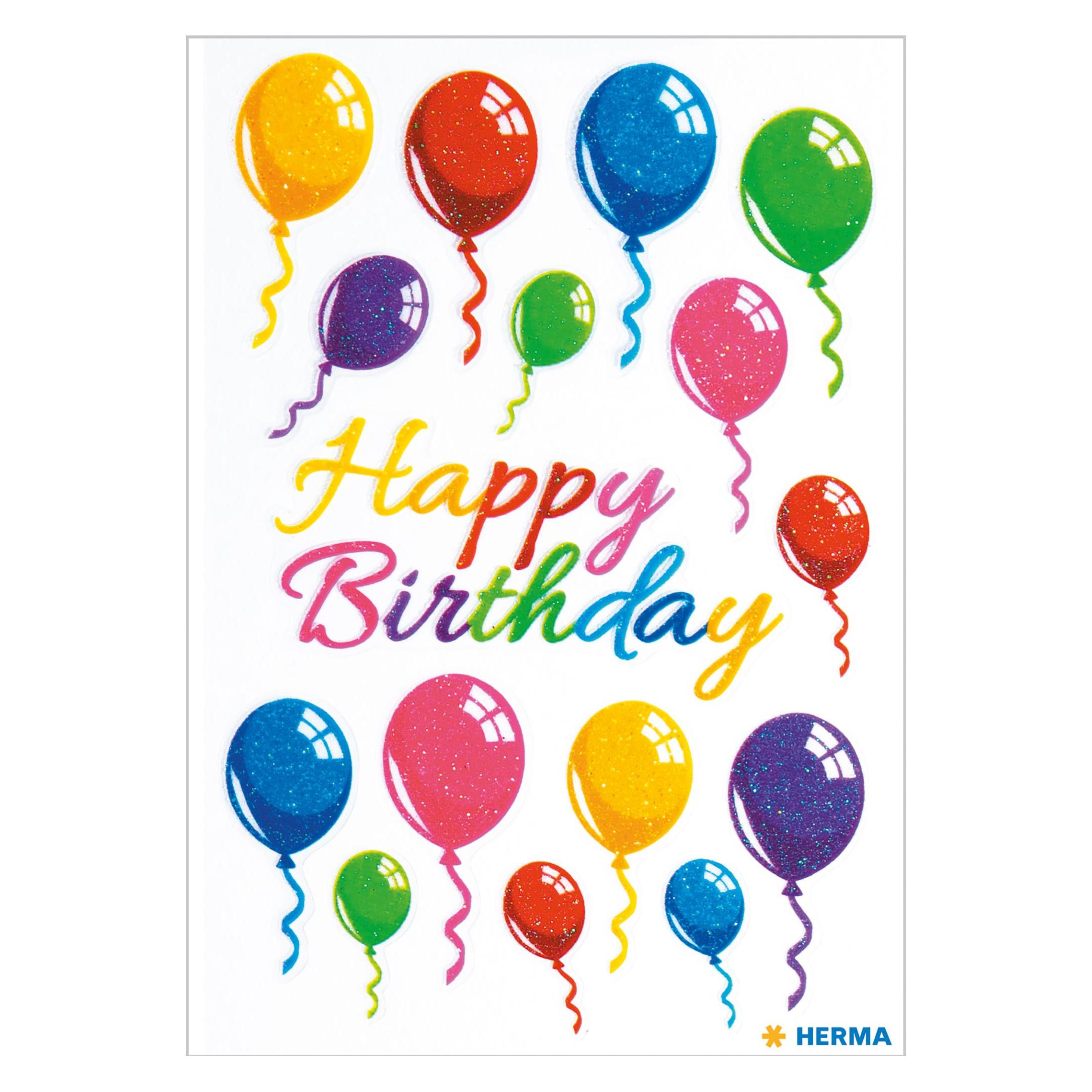 Herma Sticker Geburtstag (16 Sticker) (15518)