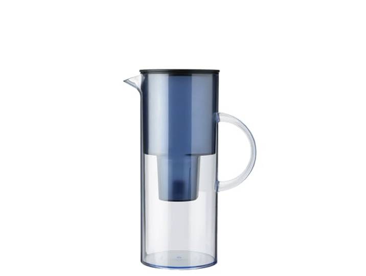 Stelton Filtre à eau EM77 - Compatible Brita - Pichet moderne 2 l - Bleu