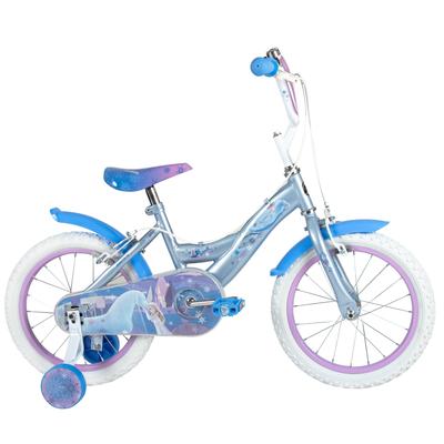 Kinderfahrrad HUFFY "Huffy Disney Frozen 16-Zoll-Fahrrad", blau, Fahrräder, Kinder, 16 Zoll (40,64cm) hinten: 16 Zoll (40,64cm)
