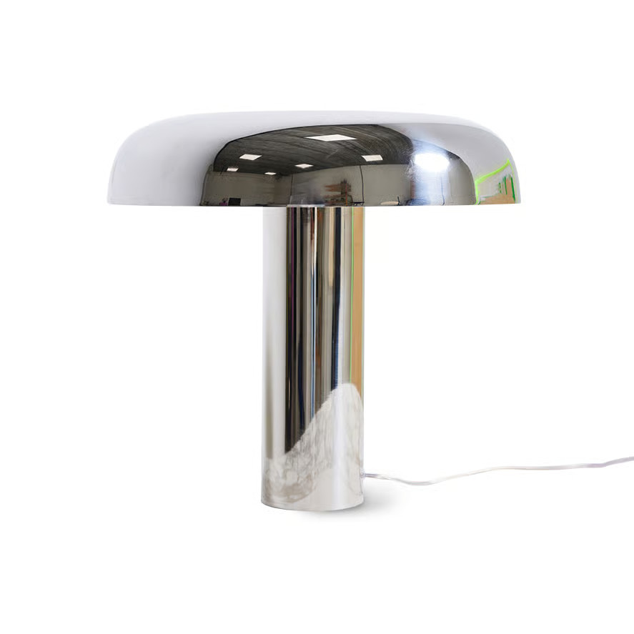 HKliving Mushroom Tafellamp Chrome
