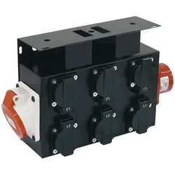 Eurolite, Steckdosenleiste, SB-652X Stromverteiler (6x, CEE 7/3, CEE 7/4)