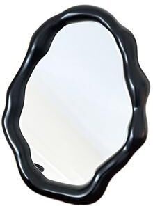 Fusion Finds INS Irregular Standing Mirror Light Luxury Folding Desktop Makeup Mirror Decorative Widely Use Clouds Vanity Mirror Home Decor black