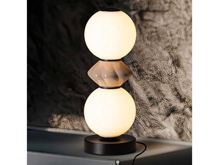 Lampe à poser Pallina 34cm Noir 2 Céramique LED non-remplaçables Module LED