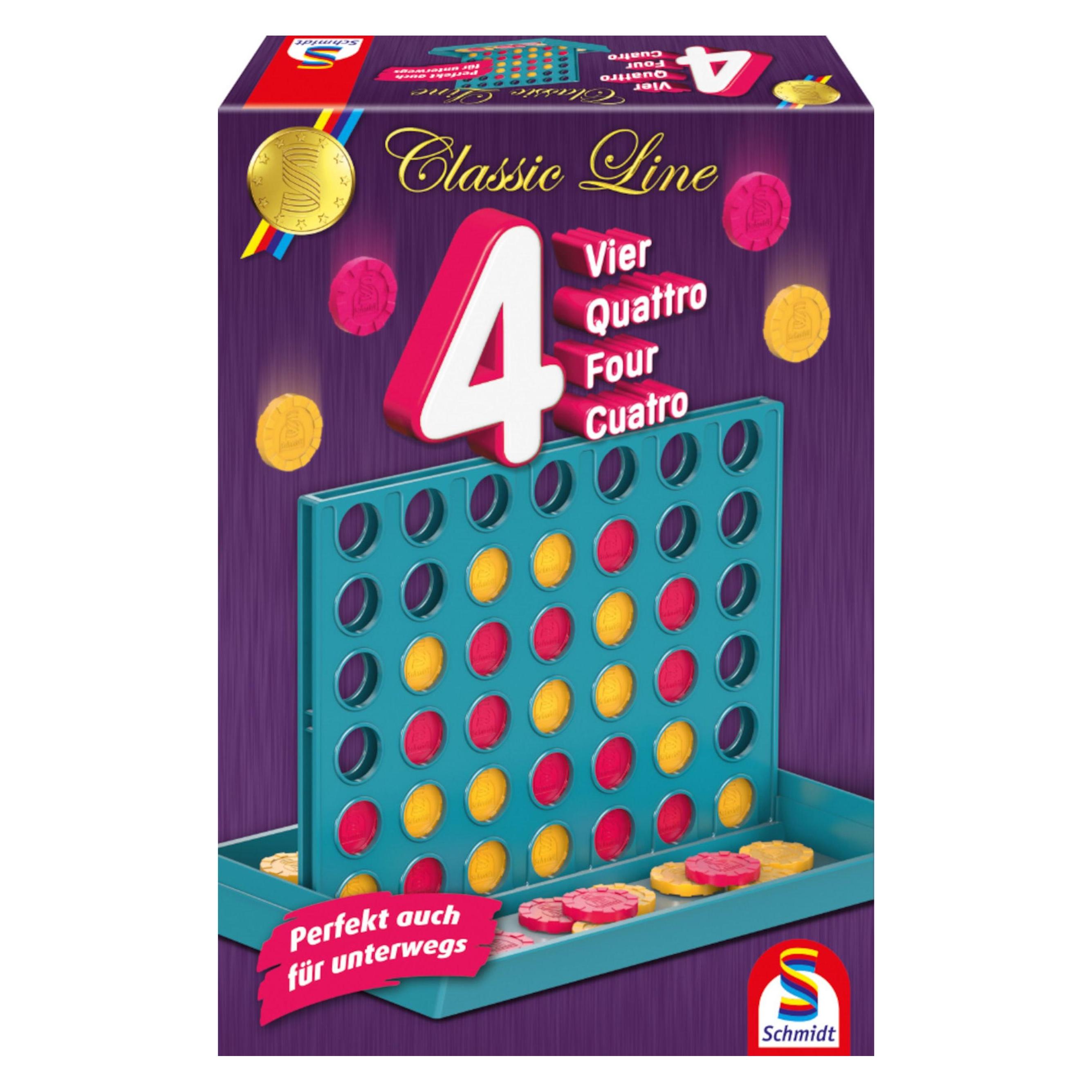 Schmidt Spiele Vier (Deutsch, Englisch, Italienisch, Niederländisch, Spanisch, 2 Spieler) (49403)