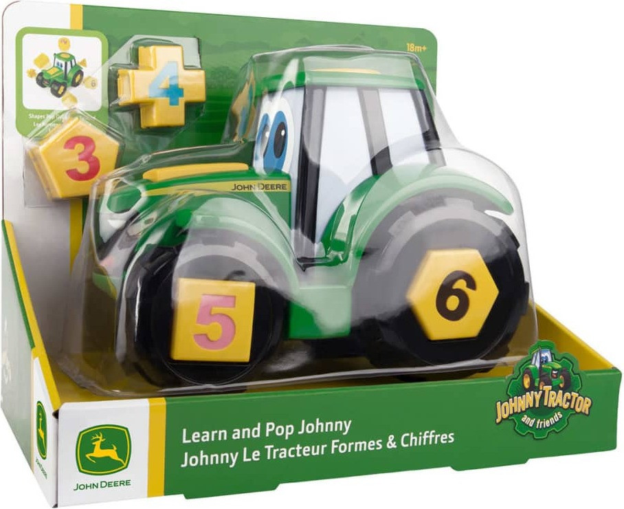 Tomy Learn & Play Pop-up Tractor Speelgoed voor kinderen vanaf 1,5 jaar, Meerkleurig