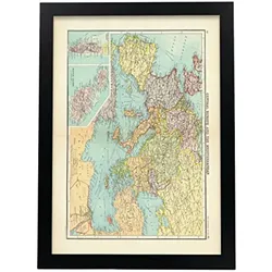 POSTER Vintage Karten – Mitteleuropa A3 Rahmenlos