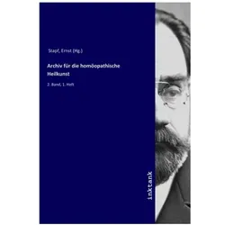 Archiv für die homöopathische Heilkunst, Fachbücher von Ernst Stapf