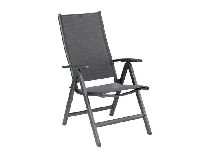 Kettler Simply Klappsessel verstellbar Aluminium/Outdoorgewebe Dunkelgrau