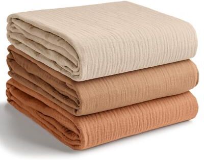 Muslin Swaddle Blankets Pack of 3 by Comfy Cubs