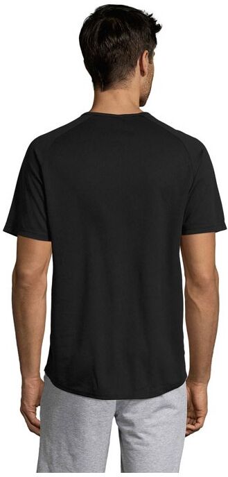 T-shirt de sport personnalisé homme Sporty noir
