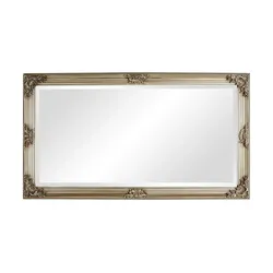 Rahmenspiegel  Iseo , silber , Massivholz,Holzwerkstoff,Polyresin (Kunstharz) , Maße (cm): B: 100 H: 180 T: 6.0