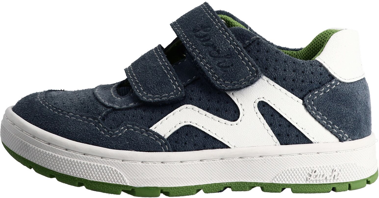 Sneaker LURCHI "Lurchi Dominik", Mädchen, Gr. 33, blau (old navy), Leder, Schuhe Sneaker