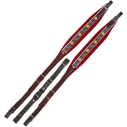 Alpenklang Harmonikariemen Edelweiß/Rot für 3-reihige Harmonikas