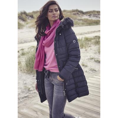 Schal LAURA SCOTT, Damen, pink, Web, Viskose, unifarben, Modetücher Schal, Schal-Tuch mit feinen Fransen