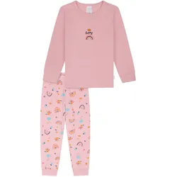 Schiesser Langer Kinder-Pyjama - Baby - Gr. 92 - rosa