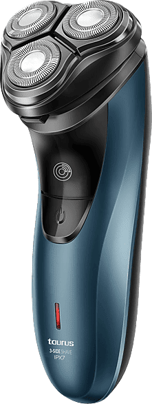 Afeitadora - Taurus 3 Side Shave IPX7, eléctrica, Sin cable, Seco o mojado, 45 min, Cortapatillas, Curve Technology, Carga USB, Inox