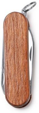 Couteau multifonction personnalisé en acier inoxydable et bois Weston beige TAILLE UNIQUE ADULTE