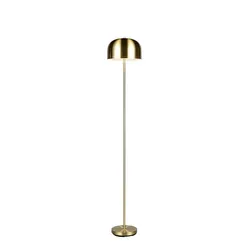 Stehleuchte Standlampe Wohnzimmerlampe LED Touchdimmer Akku USB messing H 147cm