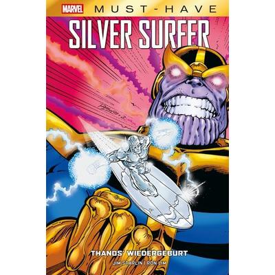 Marvel Must-Have: Silver Surfer - Thanos' Wiedergeburt, Gebundene Ausgabe von Jim Starlin,Ron Lim,Scott Edelman,Mike Zeck, Panini, 978-3-7416-4714-7