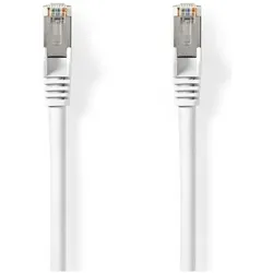 Nedis Cat 8.1-Netzwerkkabel S/FTP RJ45 Stecker RJ45 Stecker 20.0 m Rund LSZH Weiss L (S/FTP, CAT8.1, 20 m), Netzwerkkabel