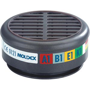 Moldex Atemschutzfilter Gasfilter, 890001, ABEK1, für Atemschutzmasken 8000 Serie, 10 Stück