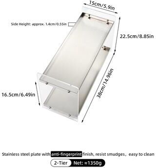 Shop Station Perfume Organizer And Cosmetic Display Stand For Vanity Storage 2 Tier