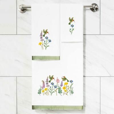 Linum Home Textiles Llc Hada Bath Towel Set Bath Hand Fingertip, Bath Hand Fingertip, White