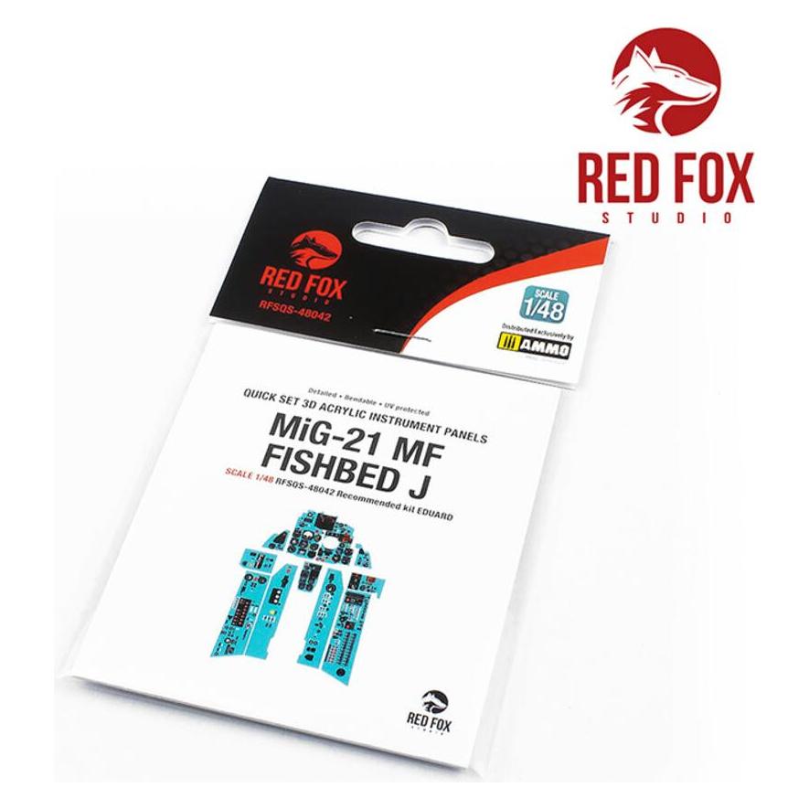 Red Fox 1/48 MiG-21 MF Fishbed J (for Eduard kit) (RFSQS-48042)