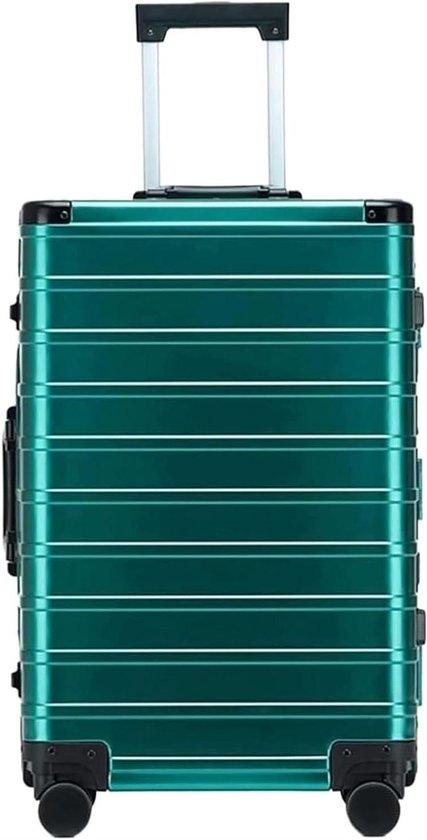 Aluminium-Koffer - Reisekoffer - Trolley - Für Geschäftsreisen - Ohne Reißverschluss - 20 Zoll - Silber