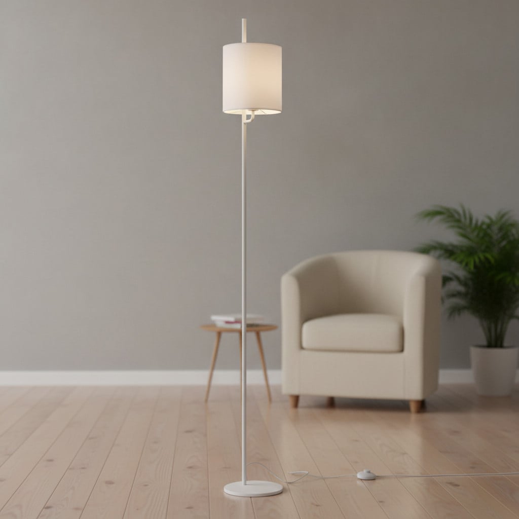 Lyora Vloerlamp Yama zwart met aluminium en metalen details