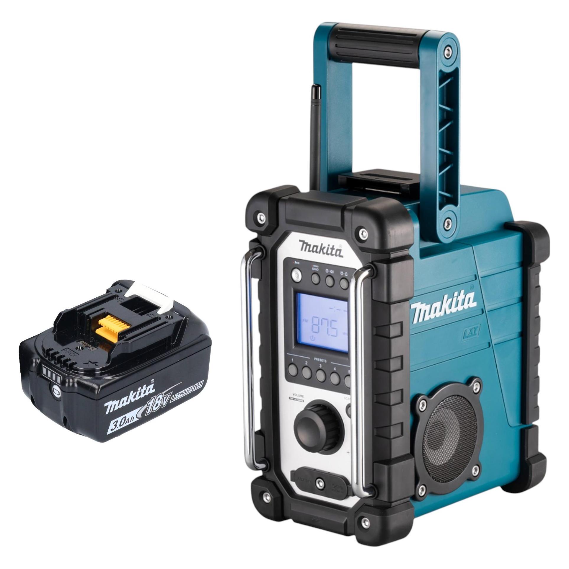 Makita DMR 116 F1 Akku Baustellenradio 14,4 - 18 V AM FM AUX + 1x Akku 3,0 Ah - ohne Ladegerät (AM, FM) (DMR116)
