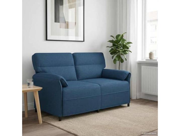 Sofa 100% Polyester with Metallrahmen MDF Sperrholz Modern Wohnzimmer Stabiler Metallrahmen, MDF und Sperrholz, weiche Schaumstoffkissen, klappbare Armlehnen, Kunststoffbeine