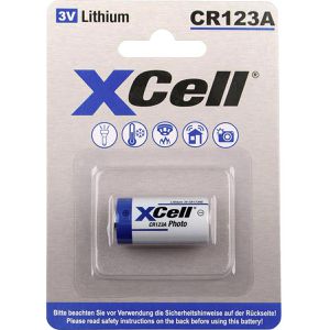 XCell Batterien Lithium, 3V, CR123A / CR17345 / 5018LC, 1 Stück