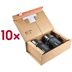 Colompac Versandkarton »CP067.07« 31/46/16 cm 1-wellig 10 Stück braun, 33.5x17x51.5 cm