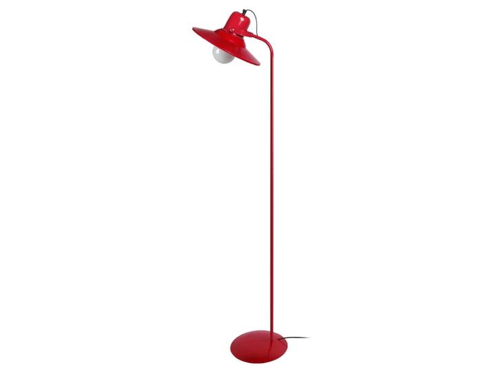 Lampadaire liseuse métal rouge abat-jour rouge