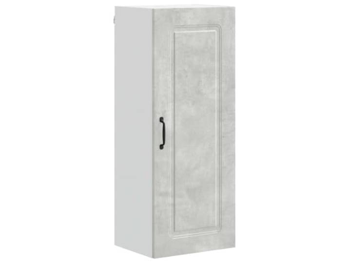 HKTMGDNG Küchen-Wandschrank Betongrau 40x31x100 cm Hängeschrank Kompakter Hängeschrank für die Küche schafft vertikalen Stauraum auf 3 Ebenen für Geschirr und Vorräte im modernen Heim.