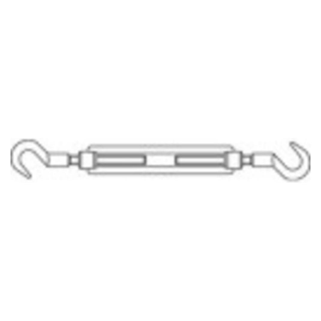 Toolcraft Spannschloss Haken-Haken M16 S (136622)