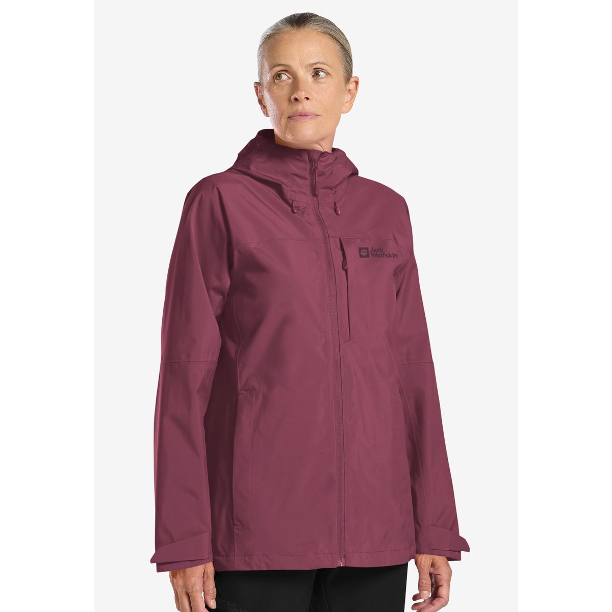 Jack Wolfskin Tempest 2L Jacket W raisin (5114) XS A63901_5114_A04