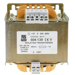 RS PRO Transformator isoliert 200VA 0-230V, Transformator