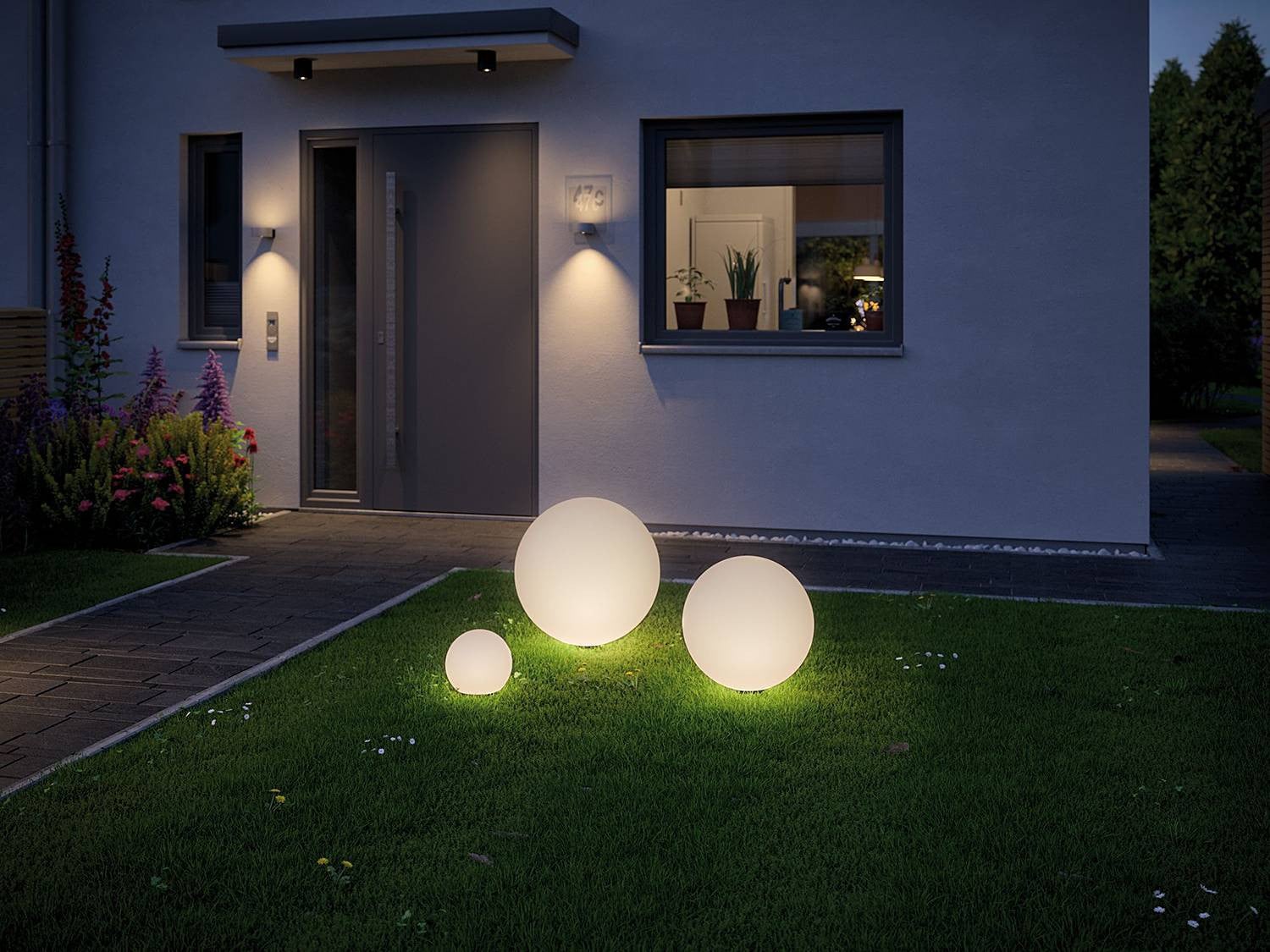 Paulmann Plug & Shine LED-lichtobject Globe wit Ø 40 cm