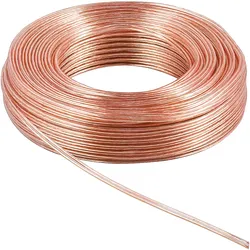 Goobay 67729 CCA (50 m, 4 mm2), Lautsprecherkabel, Transparent