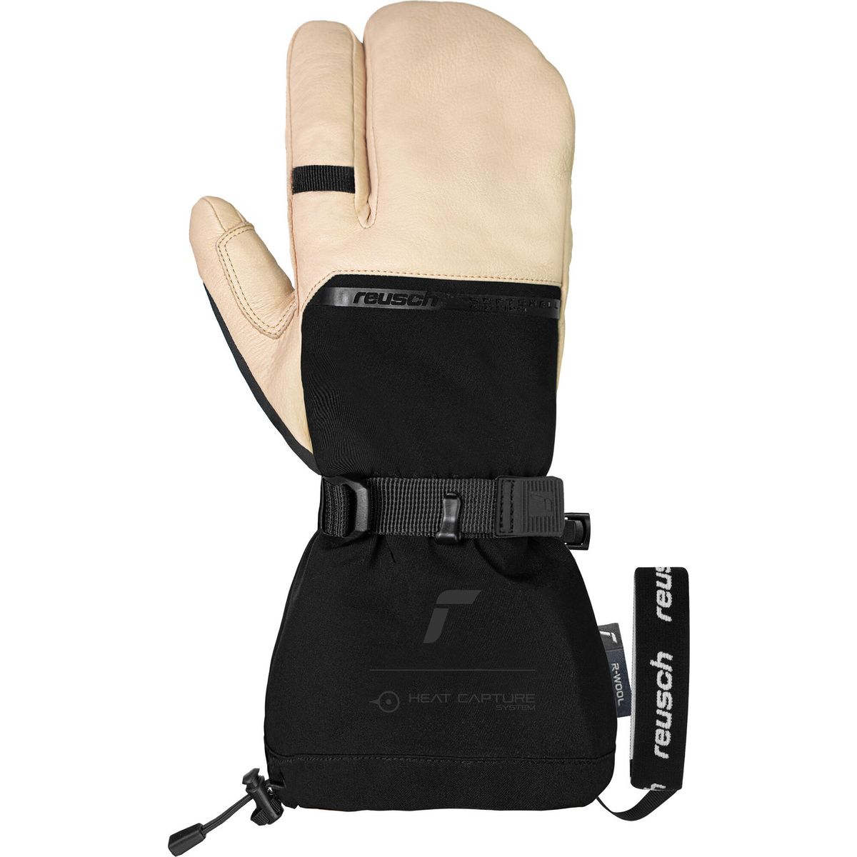 Reusch Duality R-wool Lobster tan / black (9002) 9 6502705-9002-9