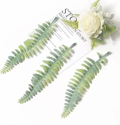 Inspired Finds 10PCS Artificial Green Leaf Garland Decor For Weddings, Parties & DIY Crafts long Narrow Willow style