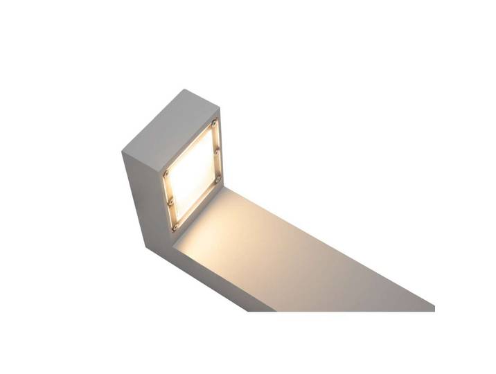 Potelet LED asymétrique Asker, 55 cm, aluminium - Norlys - Terrasse
