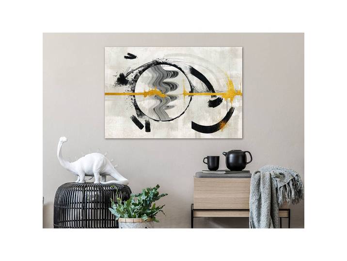 Tableau déco Golden Thread Lin Multicolore 120 x 80cm