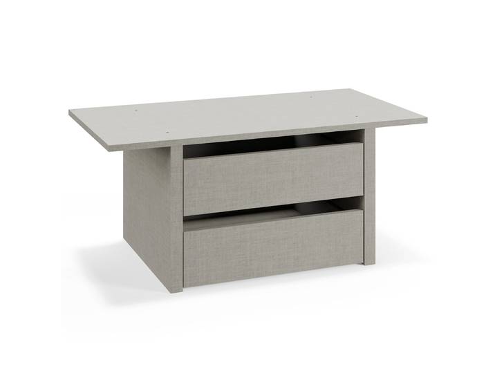 home24 Ladeblok voor kast type B 90 x 39 x 45cm beige gelakte spaanplaat