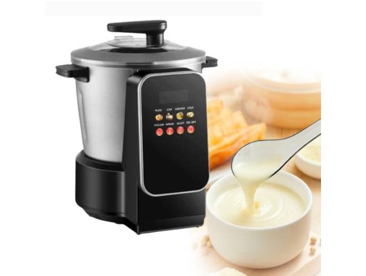 Automatischer Swallow‑food‑maker, 6l 900w Edelstahl‑küchenmaschine Einfache Bedienung über Touch‑panel.Bereitet Suppen & Afrikanische Gerichte Zu.Einfache Reinigung Für Den Täglichen Haushalt.