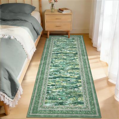 Garvee Grass Botanical Washable Area Rug